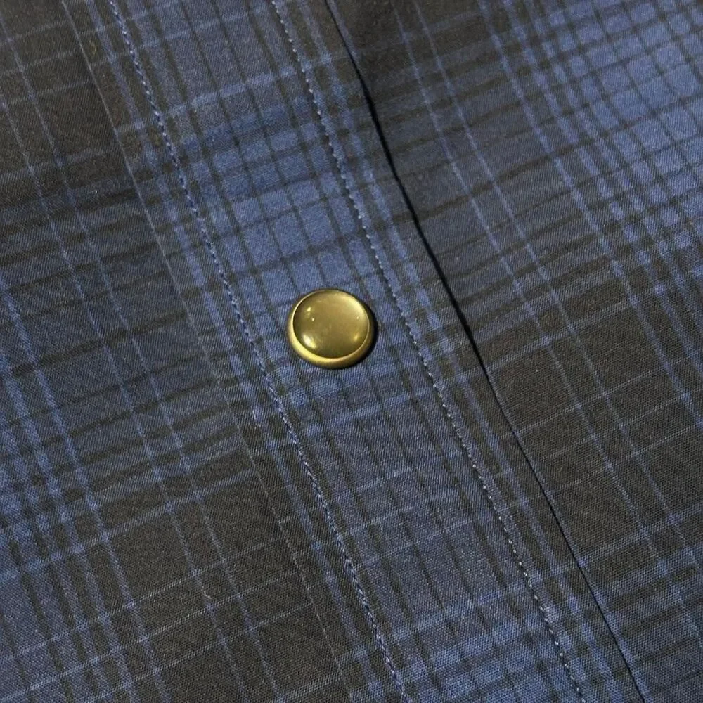 Banana-republic Men's Blue and Navy Shirt